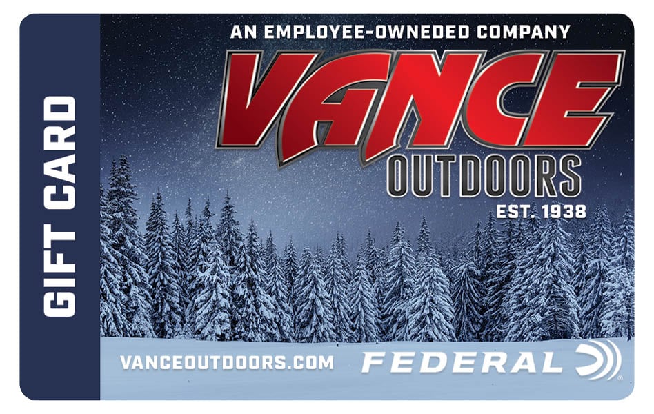 Vance Outdoors Holiday Gift Card