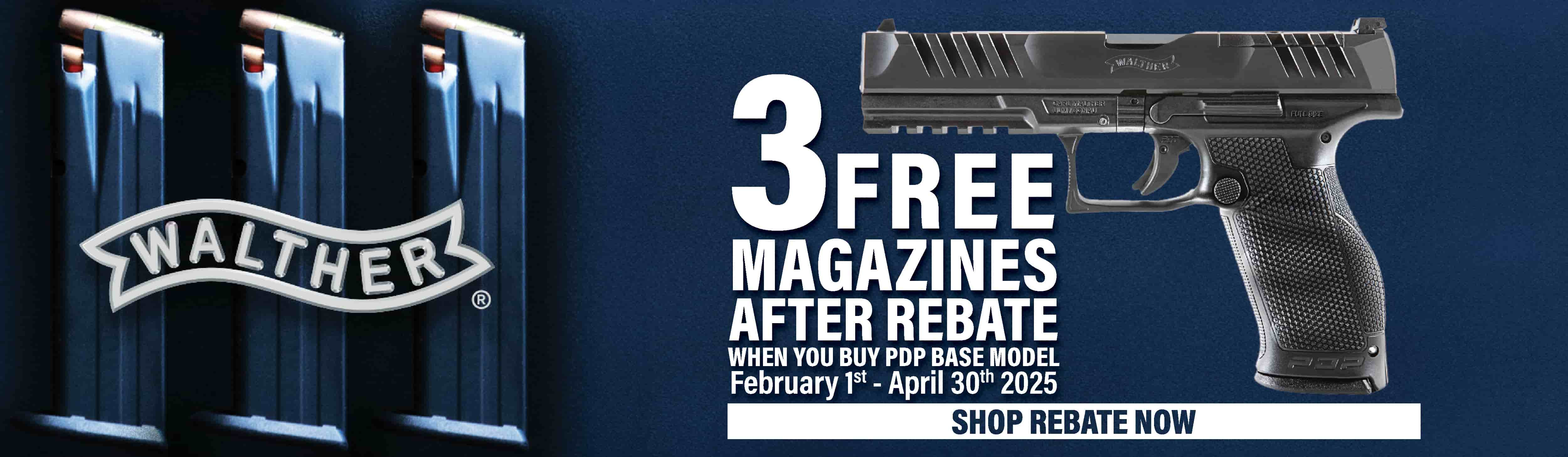 Walther 3 Free Mags Rebate