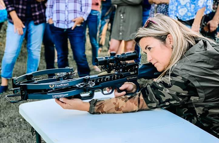 Woman Shooting Crossbow