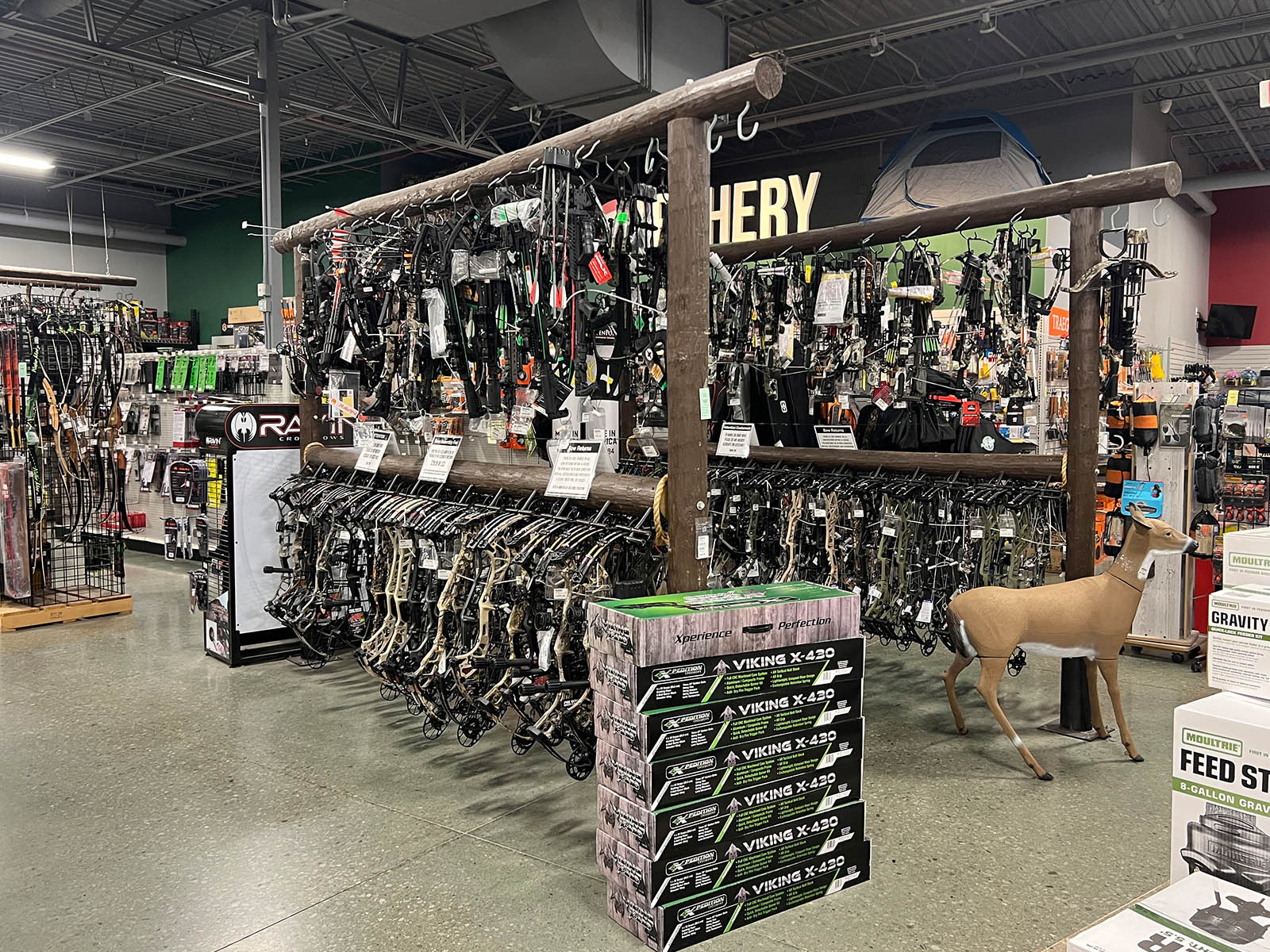 Archery department at Vance Outdoors Obetz