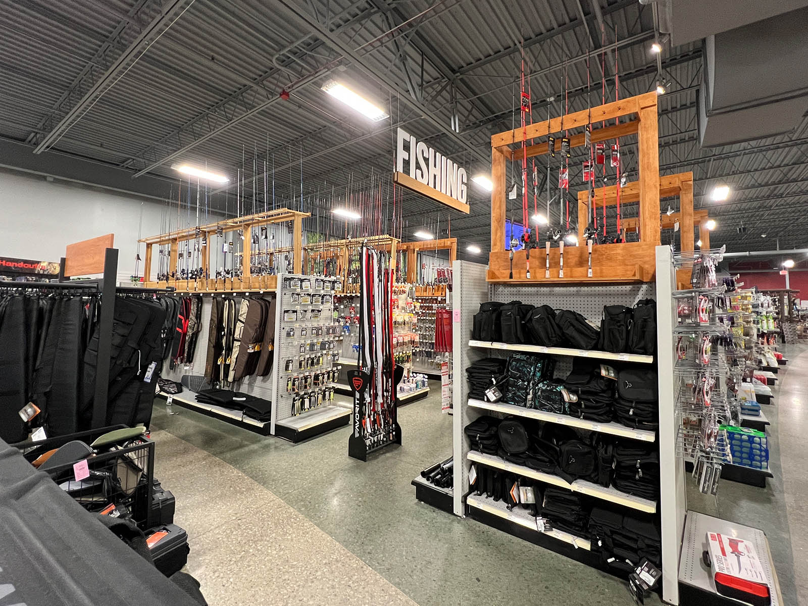 Fishing equipment at Vance Outdoors Obetz