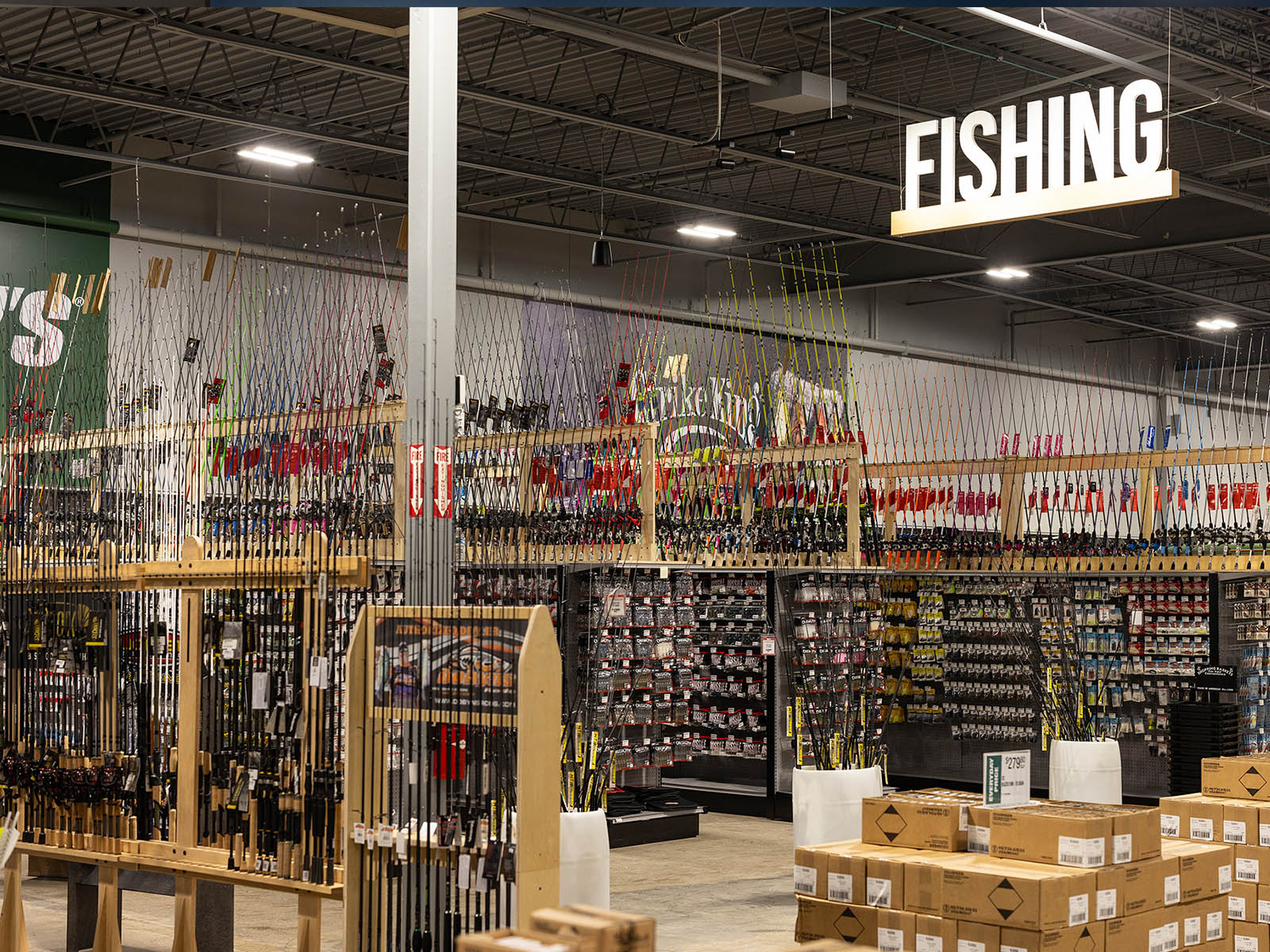 Fishing equipment at Vance Outdoors Cincinnati