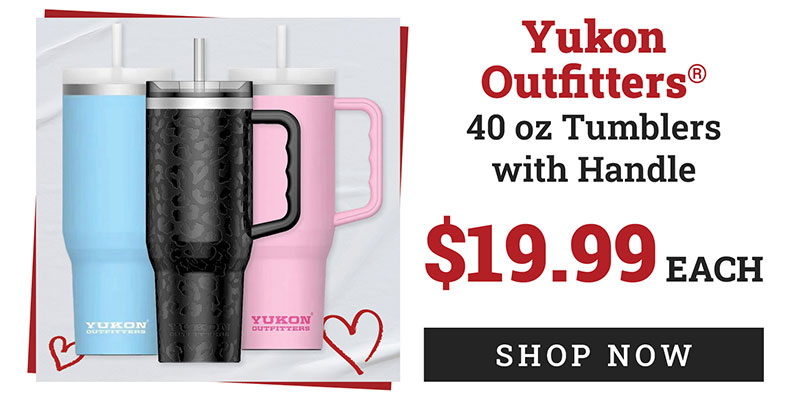 Yukon Outfitters - 40 oz Tumblers with Handle